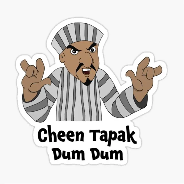 cheen tapak dum dum chota bheem Stickers for Laptop 3 x 2 inches Art ...