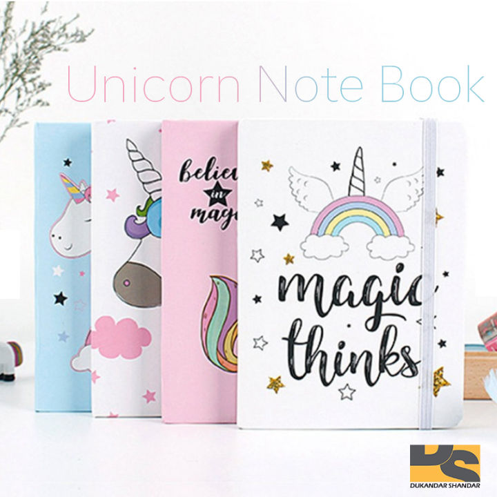 Cute Unicorn Notebook Diary Book With Lined Paper For Kids Girls cute stationery for girls