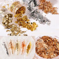 Gold Leaf Flakes Gold Foil Painting Art Nail Decor Foil Paper Resin Mold Filling. 