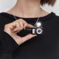 Retro Punk Flash Camera Pendant Necklace/Glow Sounding Mini Kids Toy Nnecklet. 