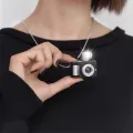 Retro Punk Flash Camera Pendant Necklace/Glow Sounding Mini Kids Toy Nnecklet. 