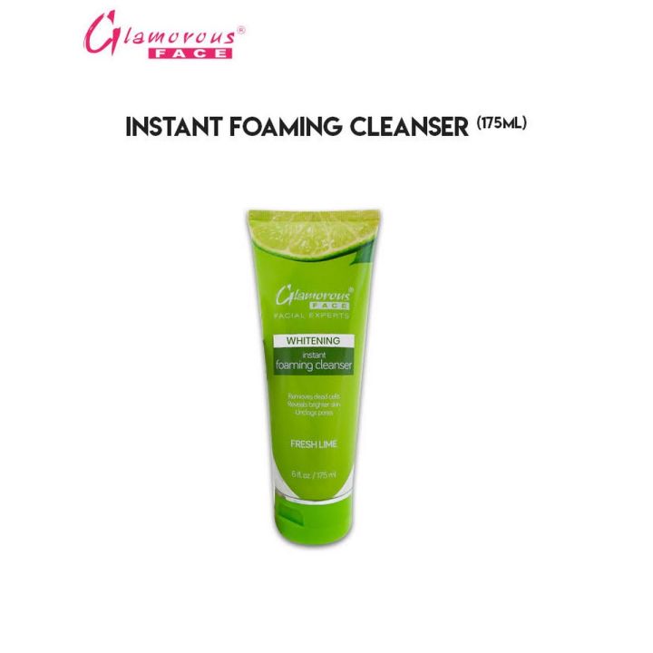 Glamorous Face  Instant Foaming Cleanser, With Fresh Lime Extracts, Tube 175ml.