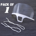 Personal Hygiene Plastic Clear Face Mask for Public Dealing. 