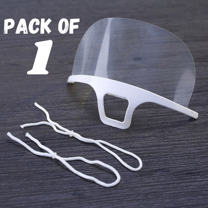 Personal Hygiene Plastic Clear Face Mask for Public Dealing