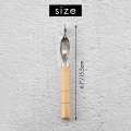 1pc Wood Handle Overneedle Wheel needle Spacing Perforating Tool. 