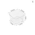 Drawer Organizer Transparent Boxes For Storage Organizer Boxes Dividers Box SEVICH. 