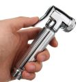 Conventional Hand-Held Bath/Toilet Shower Head Nozzle Holder Bidet Spray Silver NEW. 