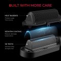 TYMO Ring Plus Ionic Hair Straightener Brush - Hair Straightening Comb with Nano Titanium Coating for Even Heat, 9 Temp Settings & LED Screen, Professional Hair Styling Tools, Gifts for Women. 