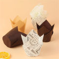 50Pcs Holder Supplies Mold Cupcake Baking Kitchen Chocolate Cake Paper Tulip Flower. 