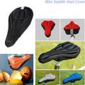 3D Gel MTB Fahrrad Sattelbezug Sattelpolster Sitzauflage Sattel Kissen Decke - red. 