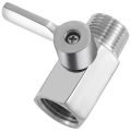 Water Flow Control Valve-1 x 1/2inch NPT Female X 1/2inch NPT Male Shut Off Valve-Silver. 