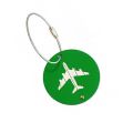 Round Airplane Shape Travel Accessories Creative Luggage Tag Baggage Name Tags Aluminium Alloy Luggage Tags Bag Accessories. 