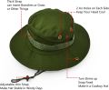 Green Boonie Jungle Cap - RipStop Military Army Vietnam Bush Sun Hat. 