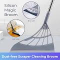 Magic Wiper Broom Wipe Squeeze Silicone Mop For Wash Floor Clean Tools Windows Scraper Pet Hair Non-Stick Sweeping Quick Dry. 