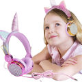 Cute Wired Headphone With Microphone Girls Daugther Music Stereo Earphone Computer Mobile Phone Gamer Headset. 