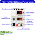 Titan TN1502DS Digital Adjustable Ampere / Voltage Adjustable DC Power Supply  by Electrica. 