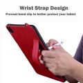 TPU Leather Back Tablet Case with Wristband For Honor MagicPad 2 12.3 2024. 