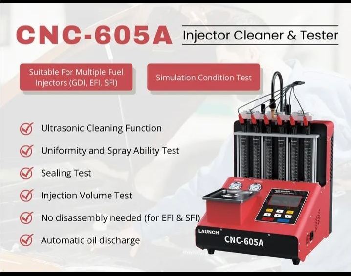 LAUNCH INJECTOR CLEANER AND TESTER CNC-605