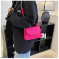 New Pink Bags Female Korean Fashion Ladies Shoulder Bag Trend Handbags Retro Designer Luxury Totes Solid Color Handbag For Girls. 