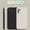 Original For OPPO A95 4G Silicone Full Cover Case Solid Color Phone Case Cover. 