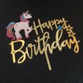 Unicorn Cake Topper For Unnicorn Theme Birthday Decoration - Unicorn Theme Cake Topper For Kids Birthday Party. 
