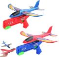 Airplane Toy gun, Aeroplane Catapult, Model Foam Plane, Outdoor play kids throwing glider,airplane shoot gun, Shoot Toys, Best birthday Gifts For Boys Outdoor Sport Toys. 