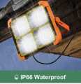 100W LED Outdoor Rechargeable Solar Flood Light Portable LED Reflector Rechargeable Spotlight Building Lamp. 