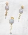 Indian Style Gold Plated Pendant Set With Stones. 