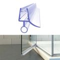 2pcs 50cm 6/8/10/12mm Shower Screen Seal Strip Frameless Glass Door Bottom Waterproof Seal Glue-free Bathroom Hardware. 
