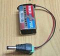 Arduino portable power supply 9V battery clip and dc jack. 