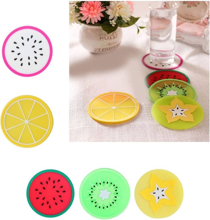 Fruit%20Shape%20Tea%20Coater%20Placemat%20Cup%20Mat%20Pads%20Coffee%20Mug%20Drink%20Coasters%20Fruit%20Shapes%20Coaster%20Tableware%20Placemat%20Coffee%20Pads%20Silicone%20Drink%20Holder%20Mat%20Multicolor%20-%20Image%204