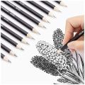 Ulson Graded Sketching Pencils Box Set Of 12 Graphite & Lead Pencils For Sketch And Drawing. 
