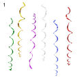 1 Set Party Ribbon Eye-catching Waterproof PVC Decorative Ceiling Hanging Swirl Ribbon for Home. 