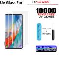 LG Wing UV Tempered Glass Screen Protector Full Curved Protector Nano Liquid For LG wing. 