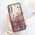 【2024】 For Samsung S24 S22 Ultra Case Cover Samsung Galaxy S23 Ultra S 22 S21 S20 FE S10 Note 20 10 Plus S8 Lavender Flowers Clear Case. 