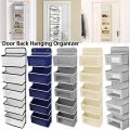 Door Back Hanger Pouch Pocket Hanging Organizer for Wardrobe Closet Transparent Storage Door Wall Storage Organizer. 
