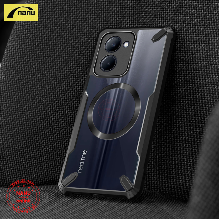 Nanu For OPPO Realme C33 [Bull] Compatible with Magsafe Phone Case Shockproof Slim Soft Cover Transparent Back Protection Casing