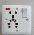 Multi-Functional Universal Light Plug Multi Switch Power Socket Power Light Plug Board - Light Plug 9 in 1 Socket Suitable for UPS, Oven, Fridge, Motor or other Electric Equipment. 