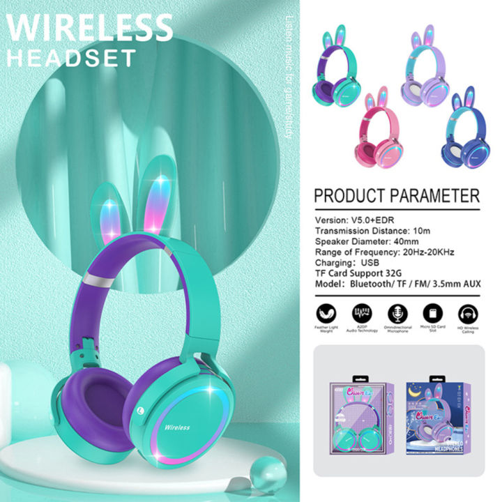 %E3%80%90Fast%20delivery%E3%80%91%202022%20New%20Wireless%20Earphones%20RGB%20Rabbit%20Ears%20Headset%20with%20Mic%20Cute%20Girls%20Music%20Bluetooth%20Headphones%20For%20Children's%20Gamer%20Headset%20-%20Image%207