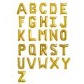 Gold Foil Letter Balloons 32" inch (A to Z). 