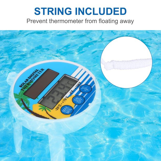 Swimming Pool Digital Solar Powered Outdoor Floating Waterproof Pool ...