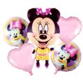 Minnie Mouse Happy Birthday Theme Set for Girls | Pink & Black Birthday Theme |  72 Pcs. 