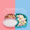 【Happier】 Baby Silicone Dinner Plate Children's Tableware Infant Bowl Eating Training Fork and Spoon Set. 