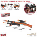 KAR 98 Multi-Function Sniper Rifle Weapon Building Blocks Military 98k Rifle Model Gunn Toys, Early Learning Educational Development, Long Range Shoot with Dazzling Lights, Soft Dart Blaster Toy For Outdoor, Yard Activities, Shooting Game Boys, Girls, Kid. 