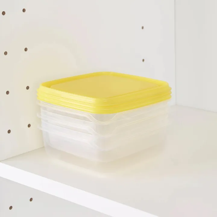 IKEA%20PRUTA%20Food%20Container%20Set%20of%203%20Transparent%20Yellow%20Blue%200.6L%2070ML%20Airtight%20Plastic%20Storage%20with%20Lids%20Microwave%20Safe%20-%20Image%204