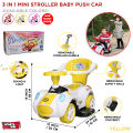 Kids Stroller Mini Cooper Ride On Toddler Buggy Car For Kids Push Car For Toddlers with Light & Music Melody Horn, Baby Car Four Wheel Car Adjustable Back Support Children Outdoor Ride-On Car Suitable For 1 Year and above Boys & Girls. 