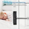 Automatic Door Closer Safety Spring Door Closer,Door Closer for Door Self Closing,Convert Hinged Doors to Self-Closing,Black. 