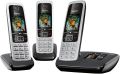 Germany Made SIEMENS Gigaset C430A TRIO PTCL Wireless Landline phone plus intercom with Color Display, Speakerphone, HSP Sound, Answer Machine and Nuisance Call Block - 3 Handsets, Silver/Black Box Pack. 