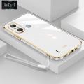 AnDyH Original Phone Case for Infinix Itel A49 A58 Luxury Fashion Couples Pattern Plating Silicone Phone Cover with Free lanyard. 