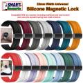 22mm Silicone With Magnetic Lock Watch Band Strap For Galaxy Watch 3 45mm Huawei GT2 GT 3 GTR 4 Mibro Lite 2 and All Other 22mm Supported Watches. 